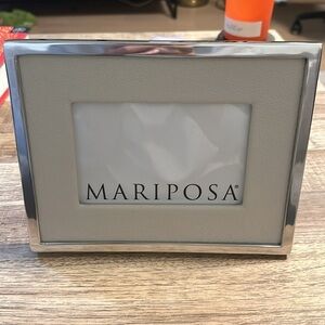 Mariposa Leather Frame with Metal Border